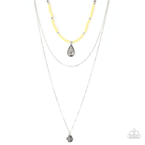 Mild Wild - Yellow Necklace - Picture 2 of 3